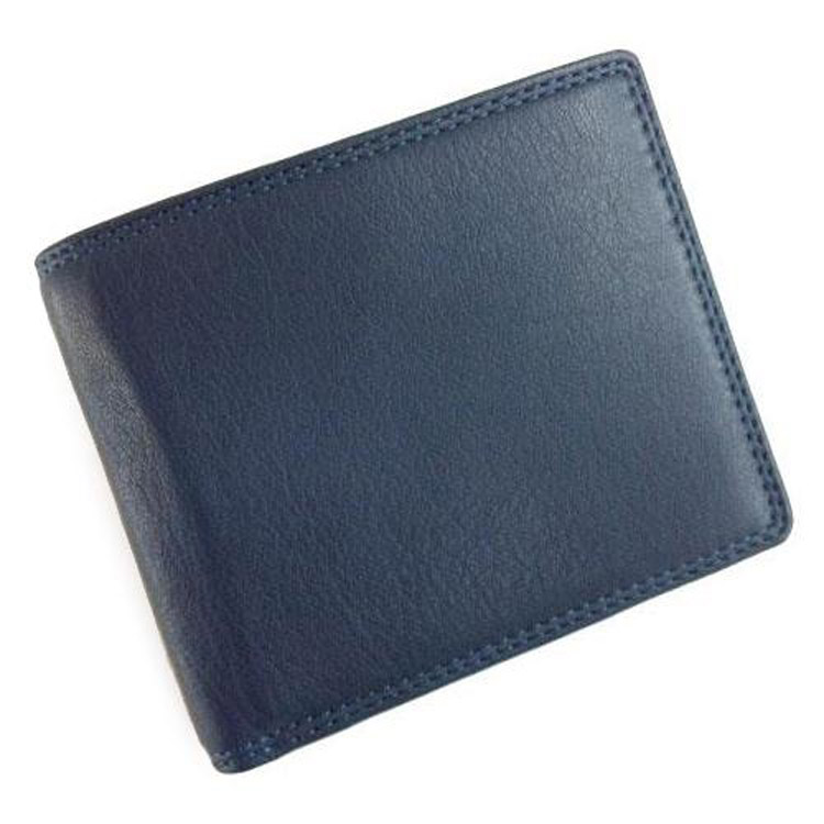 ジャパンホルス 二つ折り財布 ネイビー ネイビー