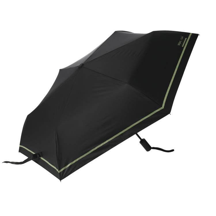 折りたたみ傘 晴雨兼用 IZA AUTOMATIC&SAFE シングルライン ブラック【ロフト限定】 ブラック