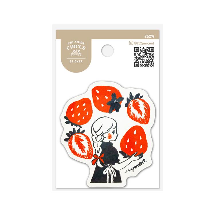 クリエーターズサーカス ステッカー strawberry girl strawberry girl