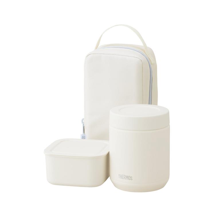 真空断熱スープランチセット 800ml JEE-801 アイボリー アイボリー