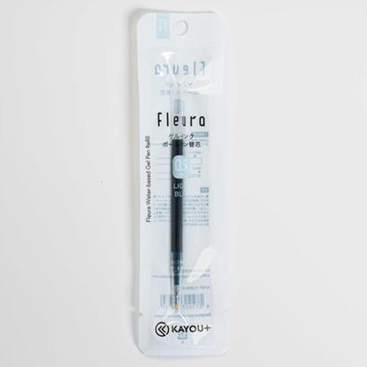Flera ボールペン替芯 0.5mm ゲルインク ライトブルー ライトブルー