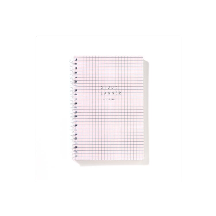 スタディプランナー リングノートタイプ A5変型 デイリー ピンクチェック ピンクチェック