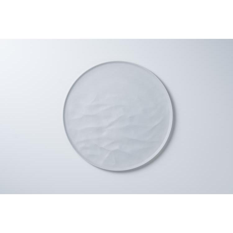 大皿ウェーブ ホワイト ホワイト