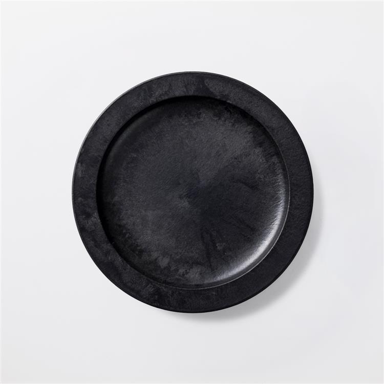 丸皿 大 HC 25cm ブラック ブラック
