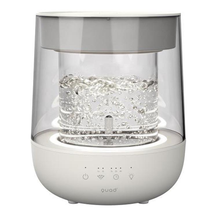 ガラススチーム加湿器 GLASS mini QS629IV アイボリー【スチーム式