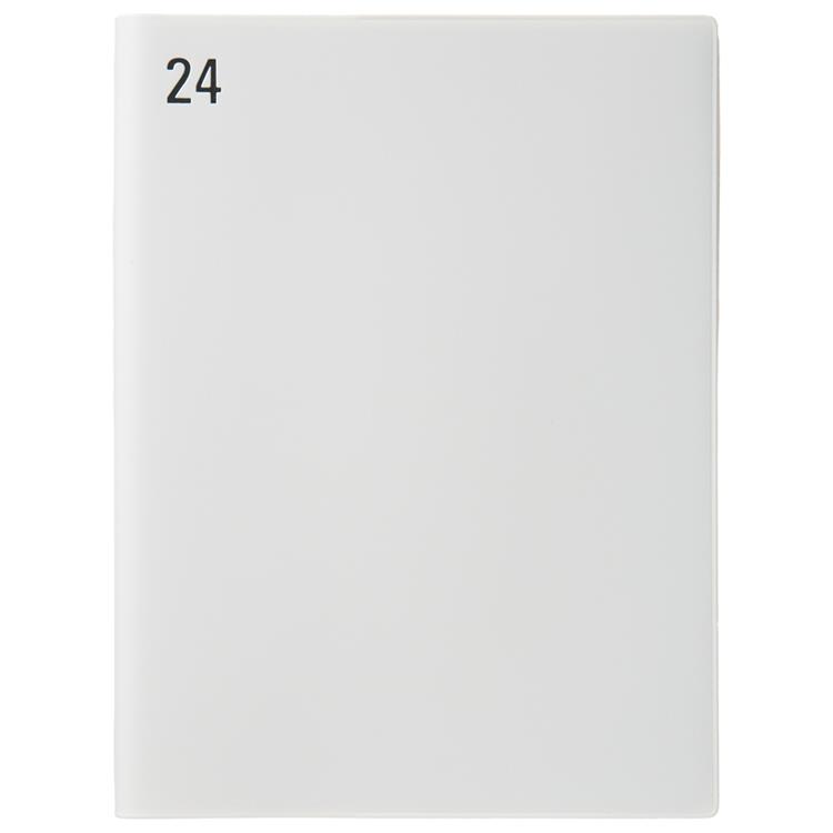 ２０２３年１２月始まり手帳　週間レフト　Ｂ６　タスクログ　年号　ホワイト ホワイト