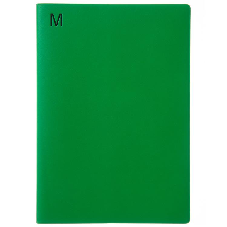 2025年12月始まり手帳 月間 A5 タイポ グリーン グリーン