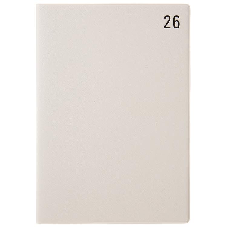 2025年12月始まり手帳 月間 A5 年号 ホワイト ホワイト