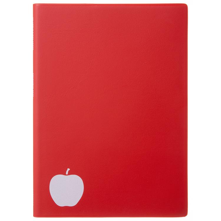 2025年12月始まり手帳 週間ブロック B6 アップル レッド レッド