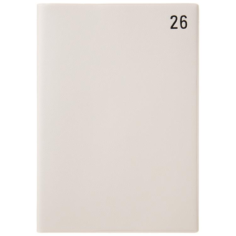 2025年12月始まり手帳 週間バーチカル A5 年号 ホワイト ホワイト