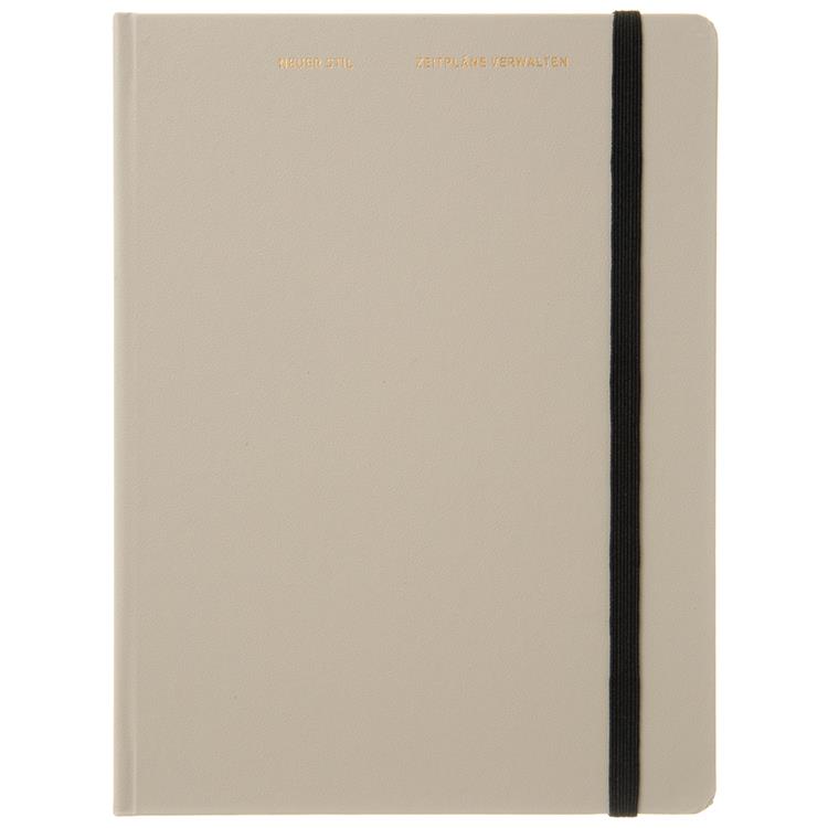 2025年12月始まり手帳 週間レフト B6変型 タスクログ ハードカバー ベージュ ベージュ
