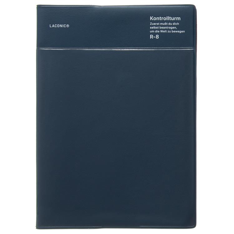 2026年3月始まり手帳 週間バーチカルレフト B6 ポケット ネイビー ネイビー