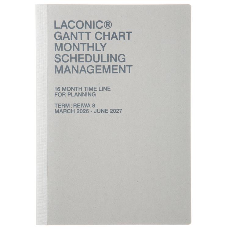 2026年3月始まり手帳 月間 A5 ガントチャート タイポ