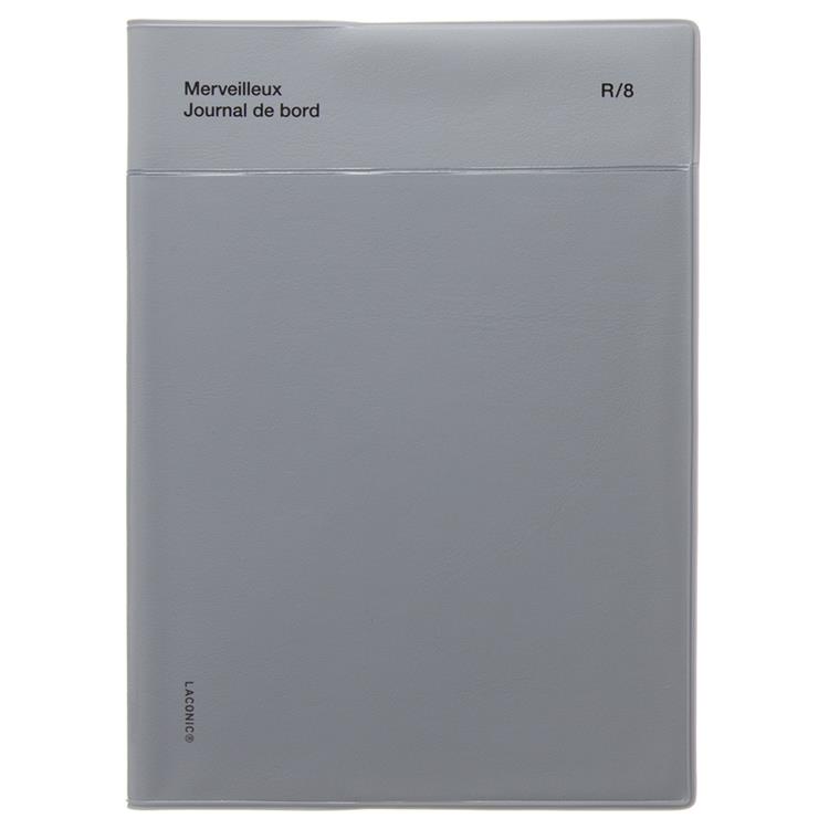 2026年3月始まり手帳 週間バーチカル B6 ライフログ ポケット グレー グレー