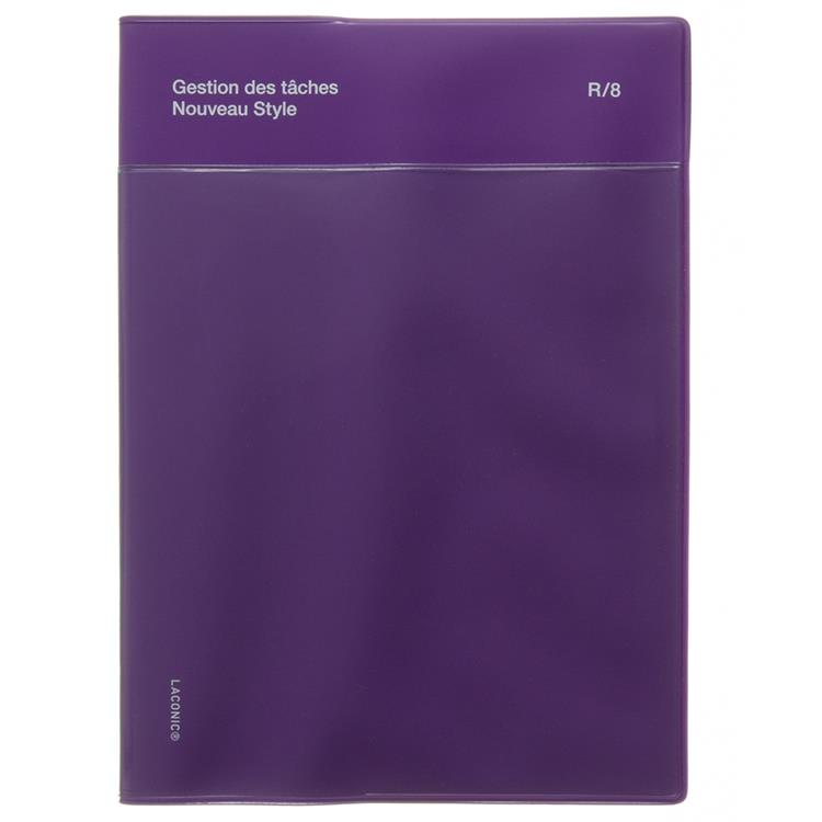 2026年3月始まり手帳 週間レフト B6 タスクログ ポケット パープル パープル