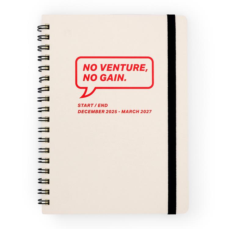 2025年12月始まり手帳 月間 B6 イン・アクション アイボリー アイボリー