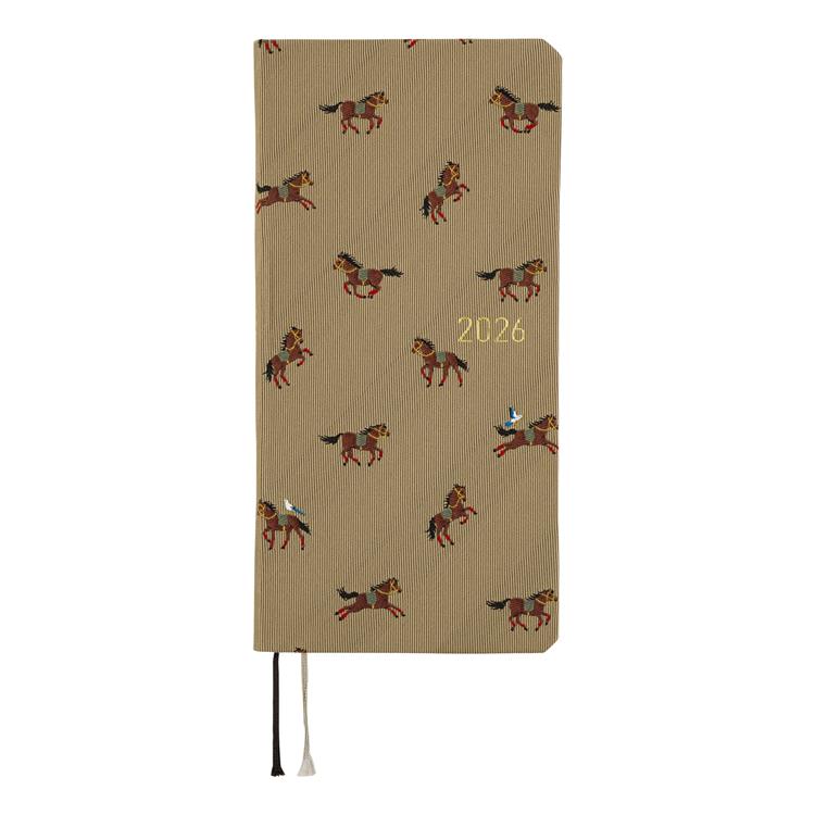 2026年4月始まり weeks タイ&チーフ 駆ける馬 ほぼ日手帳 駆ける馬