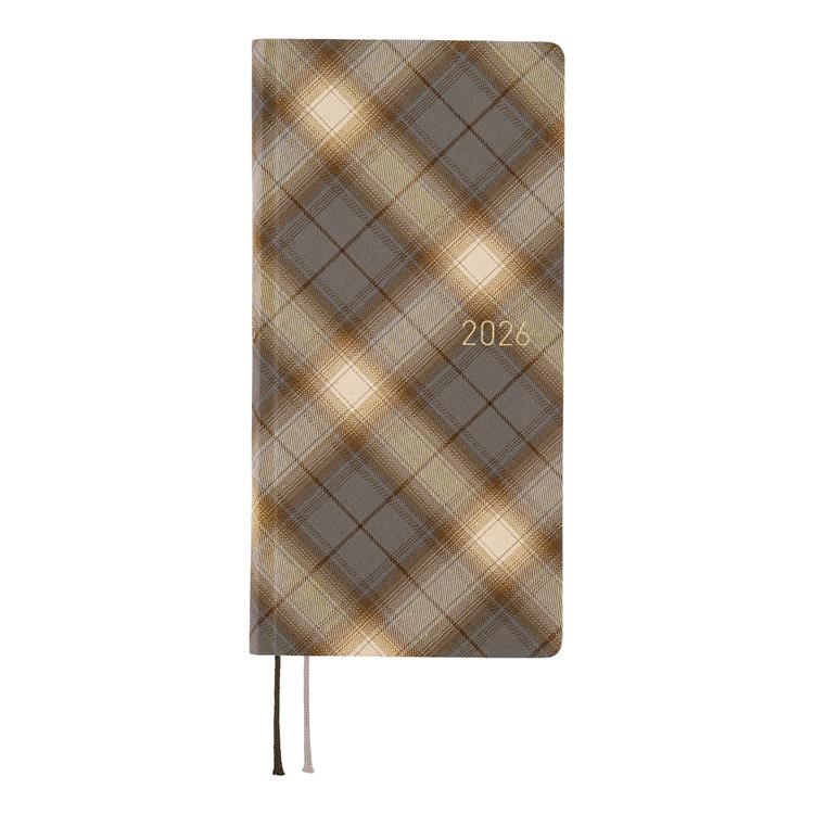 2026年4月始まり weeks シャツファブリック foggy check ほぼ日手帳