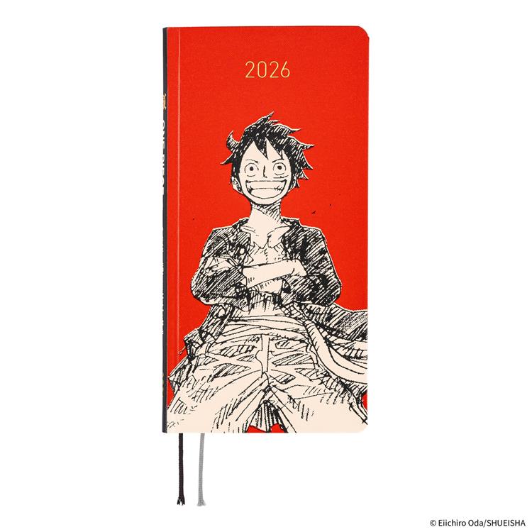 2026年4月始まり weeks ワンピース 麦わらのルフィ レッド ほぼ日手帳 麦わらのルフィ