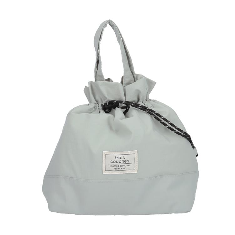 ランチ巾着 Mサイズ アルミ グリーン【ロフト限定】