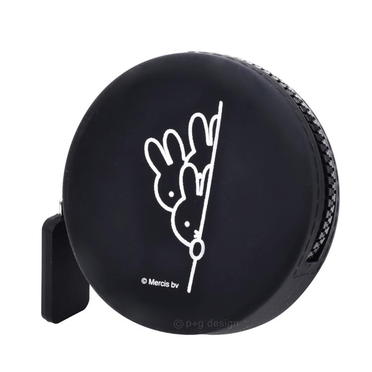 ミッフィー シリコン ラウンドポーチ ブラック