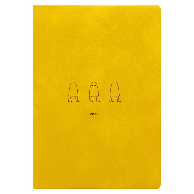 2026年1月始まり手帳 月間 B6 メジェド サンドイエロー サンドイエロー