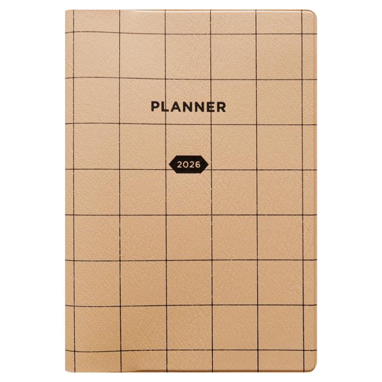 2026年1月始まり手帳 月間 B6 トレリス アプリコット アプリコット