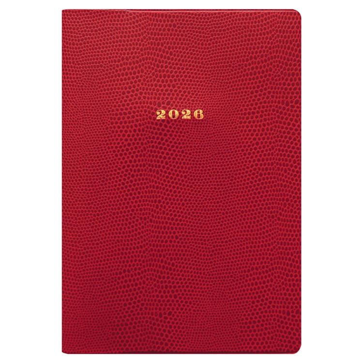 2026年1月始まり手帳 月間 B6 ラケルタ レッド レッド