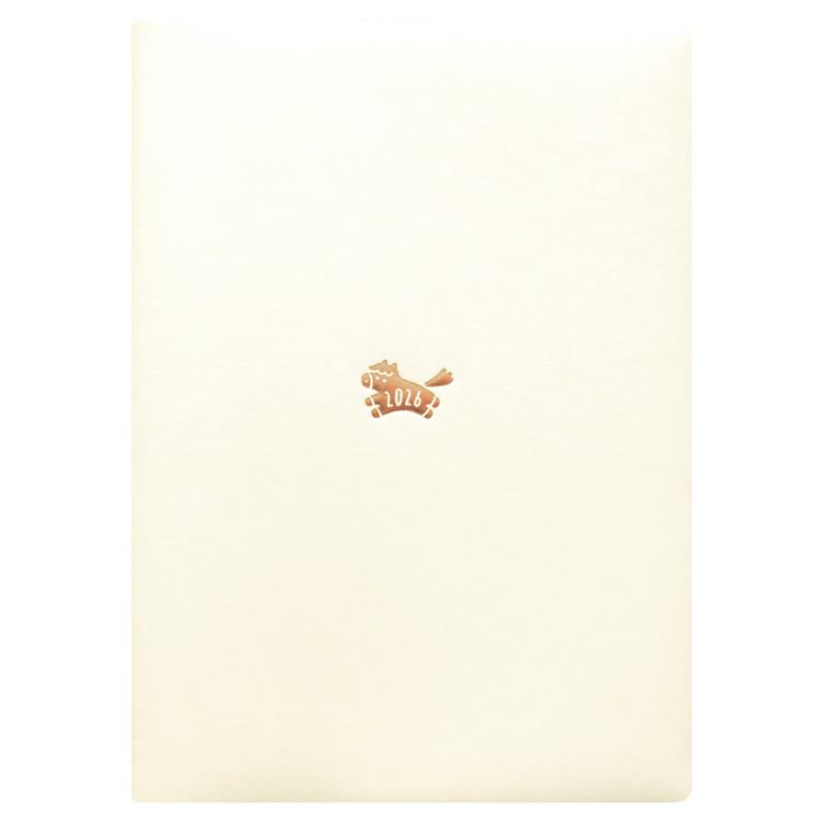 2026年1月始まり手帳 週間バーチカル A5 ワンポイント ウマ ウマ