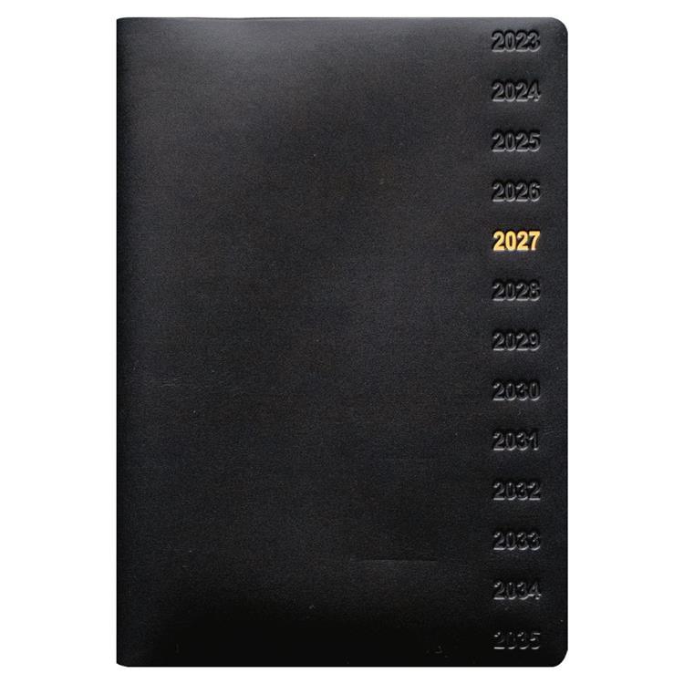 2026年 スケジュール帳 黒色 2026年10月始まり手帳 週間ブロック B6 フロー ブラック(ブラック