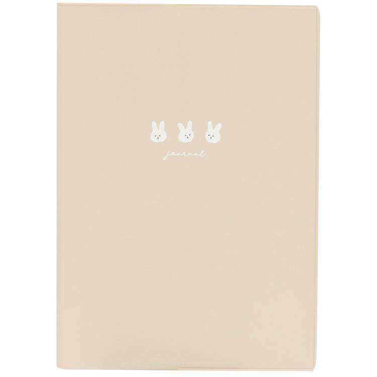 2026年1月始まり手帳 月間 B6 うさぎトリオ ベージュ ベージュ