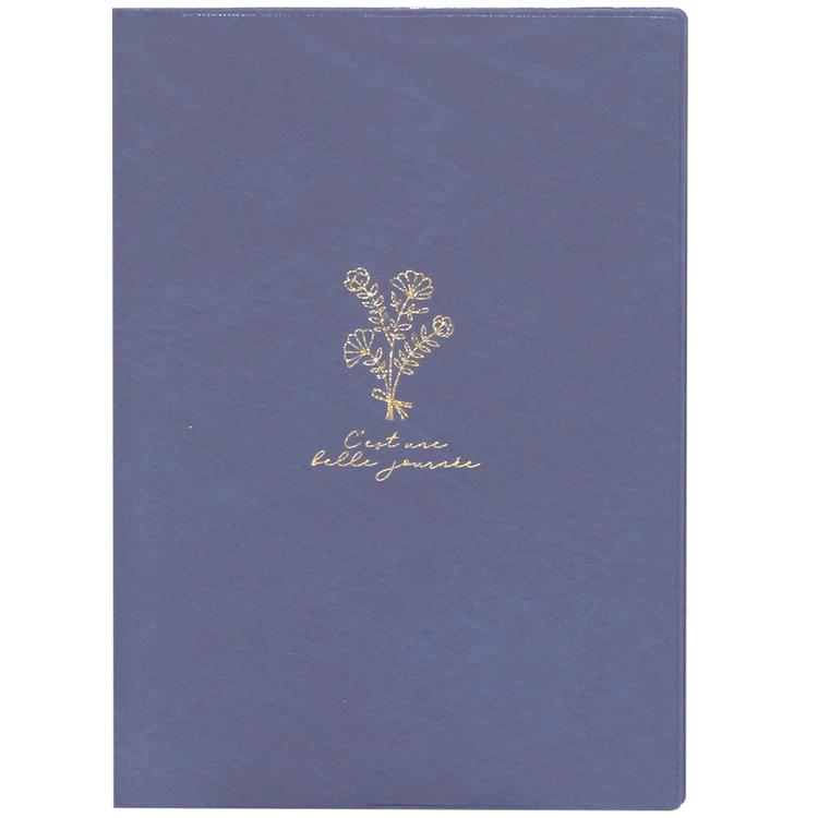 2026年1月始まり手帳 月間 B6 プチブーケ ブルー ブルー