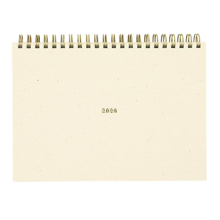2025年12月始まり手帳 月間 A5 スケッチ クリーム クリーム