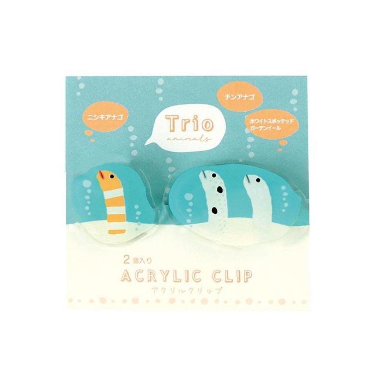 トリオ水族館 アクリルクリップ チンアナゴ チンアナゴ