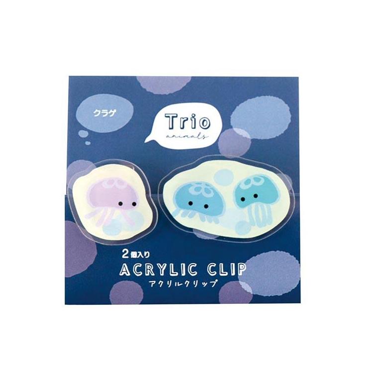 トリオ水族館 アクリルクリップ クラゲ クラゲ