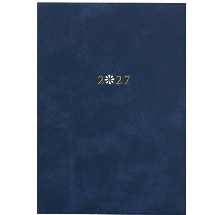 2027年1月始まり 週間ブロック B6 ペタル ネイビー ネイビー