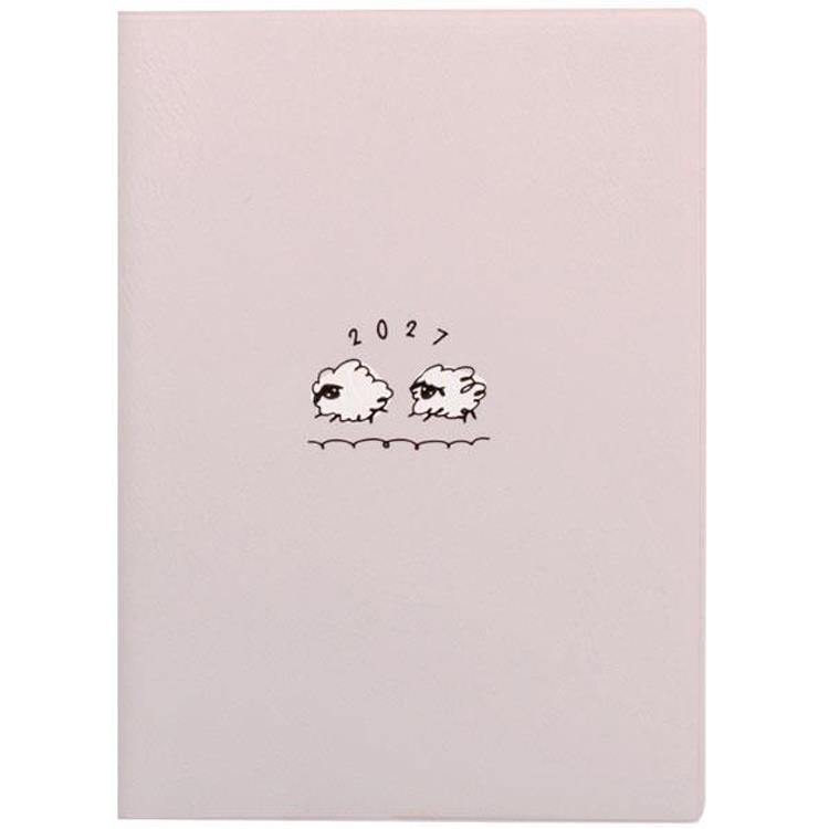 2027年1月始まり 月間 B6 かけっこひつじ ピンク ピンク