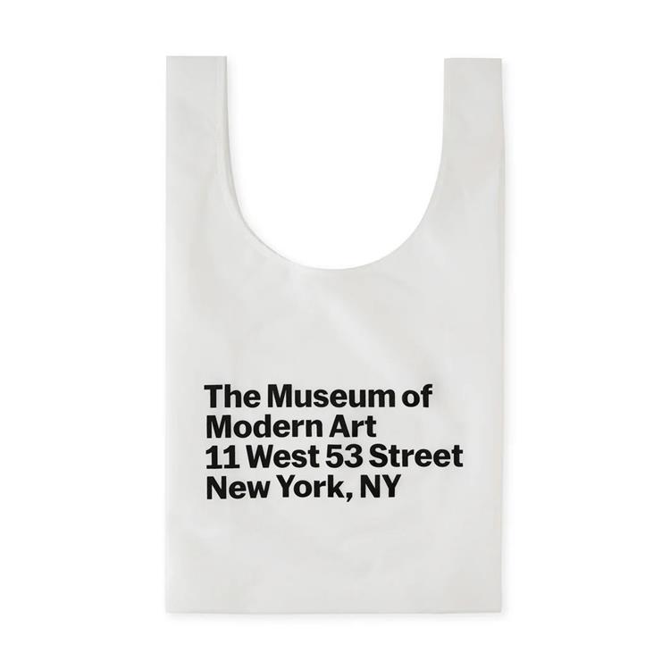 Baggu スタンダードバッグ MoMA Address ホワイト(MoMA Address