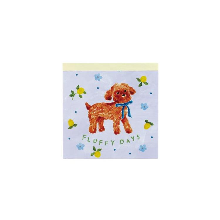 メモパッド・スクエア 利光春華 ブルーリボンドッグ ブルーリボンドッグ