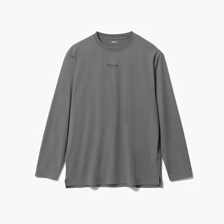 Dry Men's 長袖Tシャツ グレー Lサイズ(グレー:L): コスメ