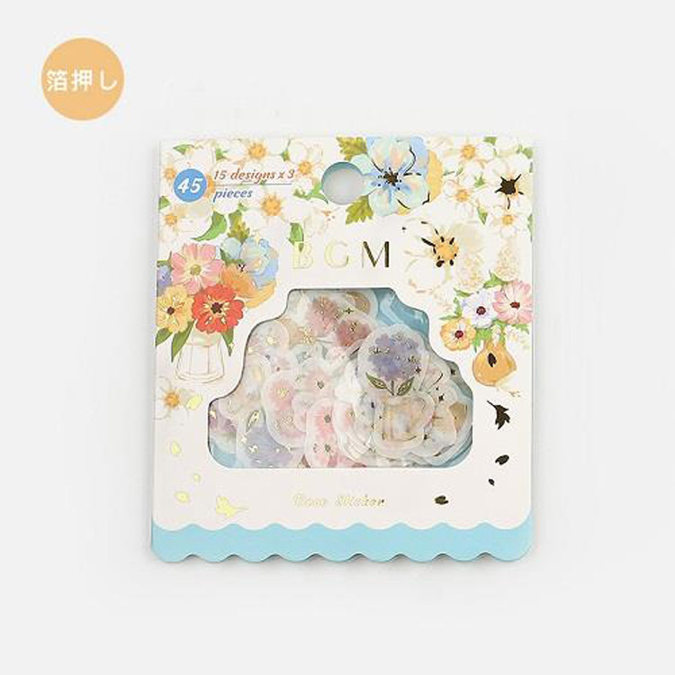 フレークシール 花と花瓶 ステーショナリー ロフト公式通販サイト Loft