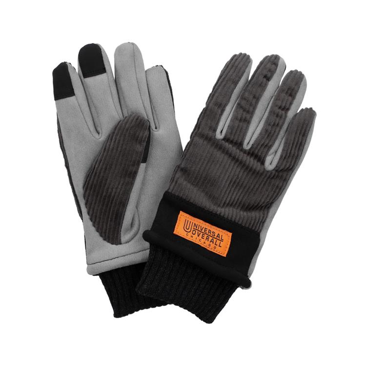 コーデュロイ手袋 レディース タッチパネル対応 チャコールグレー【ロフト限定】 チャコールグレー