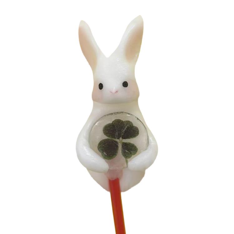 ODOLL POP あめ細工 うさぎ花抱っこ四葉