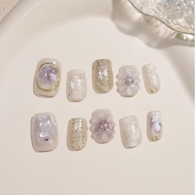 ネイルチップ Pearl Lilac