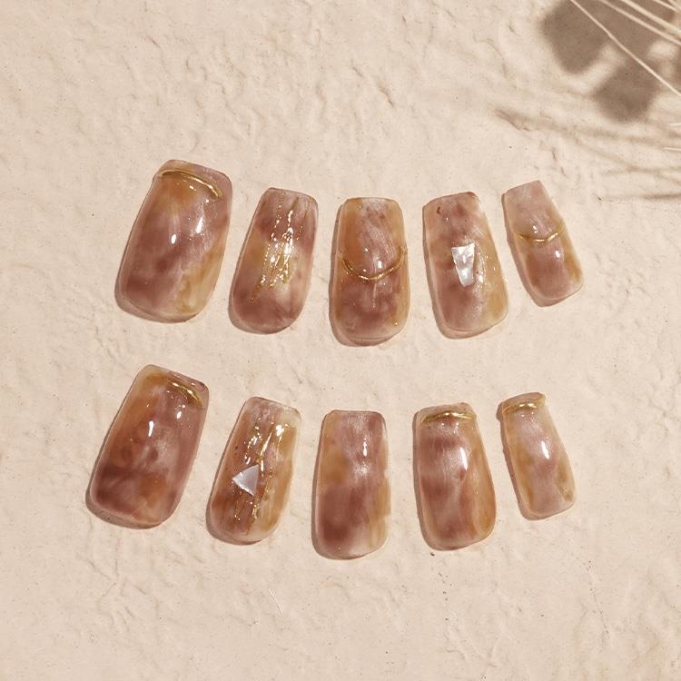 ネイルチップ Amber Glow