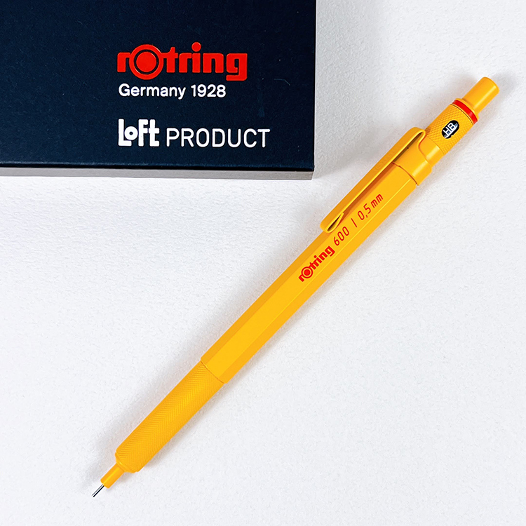 ロットリング　rotring 600 シャーペン　ロフト限定　イエロー