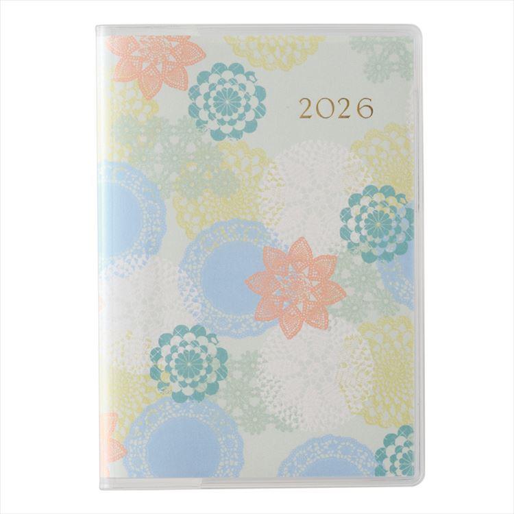 2026年4月始まり手帳 月間 B7 ペイジェム リュミエール 日曜始まり ミント ミント