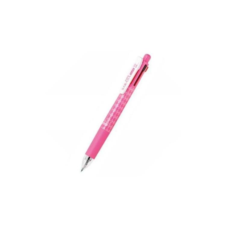 サラサマルチ　０．５　多機能ペン（４色ボールペン・シャープペン）　ゲルインク　ピンク ピンク