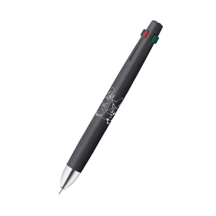 ブレン4+S 多機能ペン(4色ボールペン・シャープペン) 0.5mm ムーミン ブラック ブラック