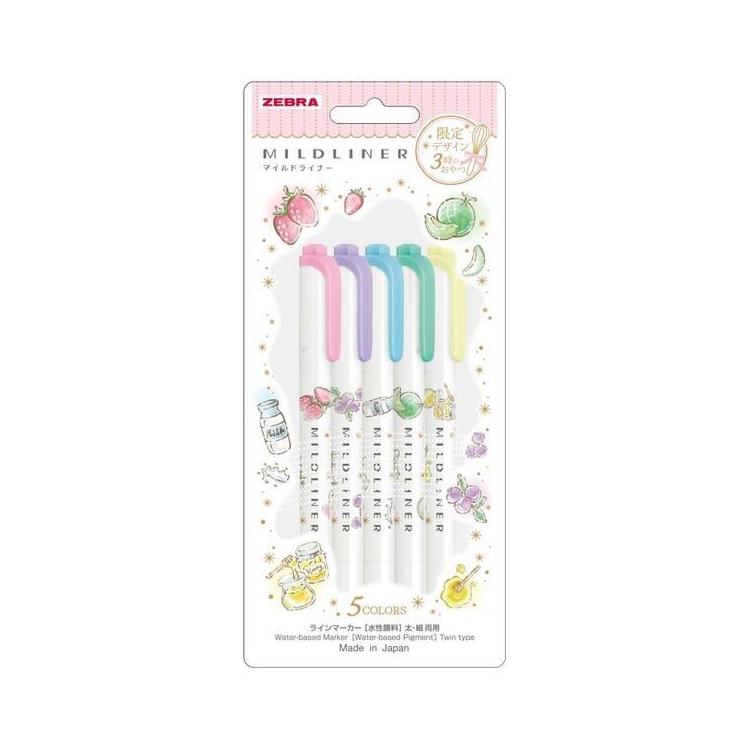 マイルドライナー 3時のおやつ 5色セット A A